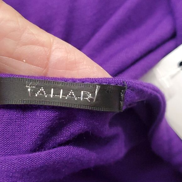 TAHARI DOSA KNIT TOP. PURPLE SKY. NWT. Size 2X. Long sleeves. - Picture 7 of 8